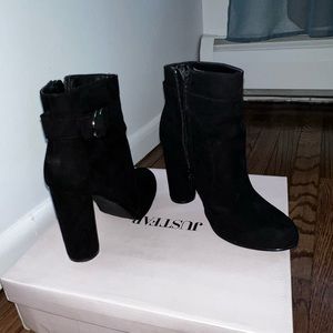 JustFab Black Heeled Bootie